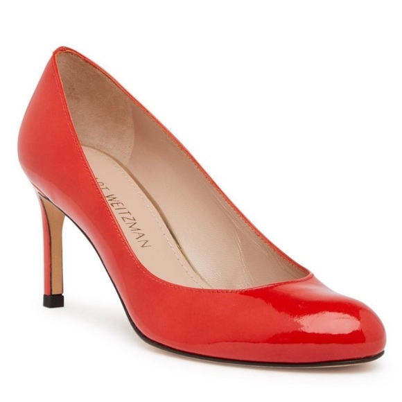 Stuart Weitzman Moody Red Patent Heels Pumps - 7 - Picture 1 of 15